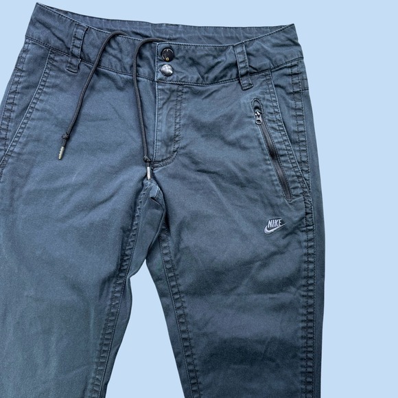 Nike Pants - Nike‎ Sportswear Cotton Spandex Jogger Pants Women S Slim Fit Gray Cuffed Track